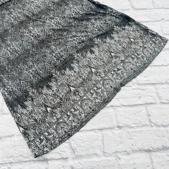 Athleta Womens XL Grey Patterned Sleeveless Dress Modal Spandex Casual - Picture 4 of 10